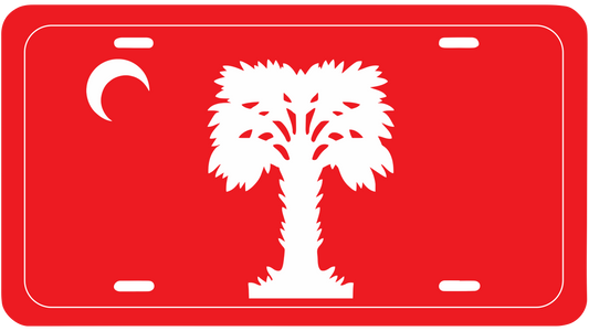 Citadel "Big Red" Flag Car Tag/Plate