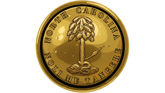 "Touch Me Not" North Carolina Button Sticker