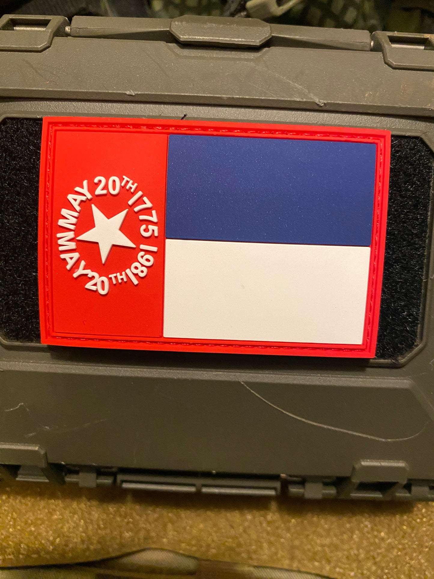 North Carolina State/Secession Flag PVC Patch