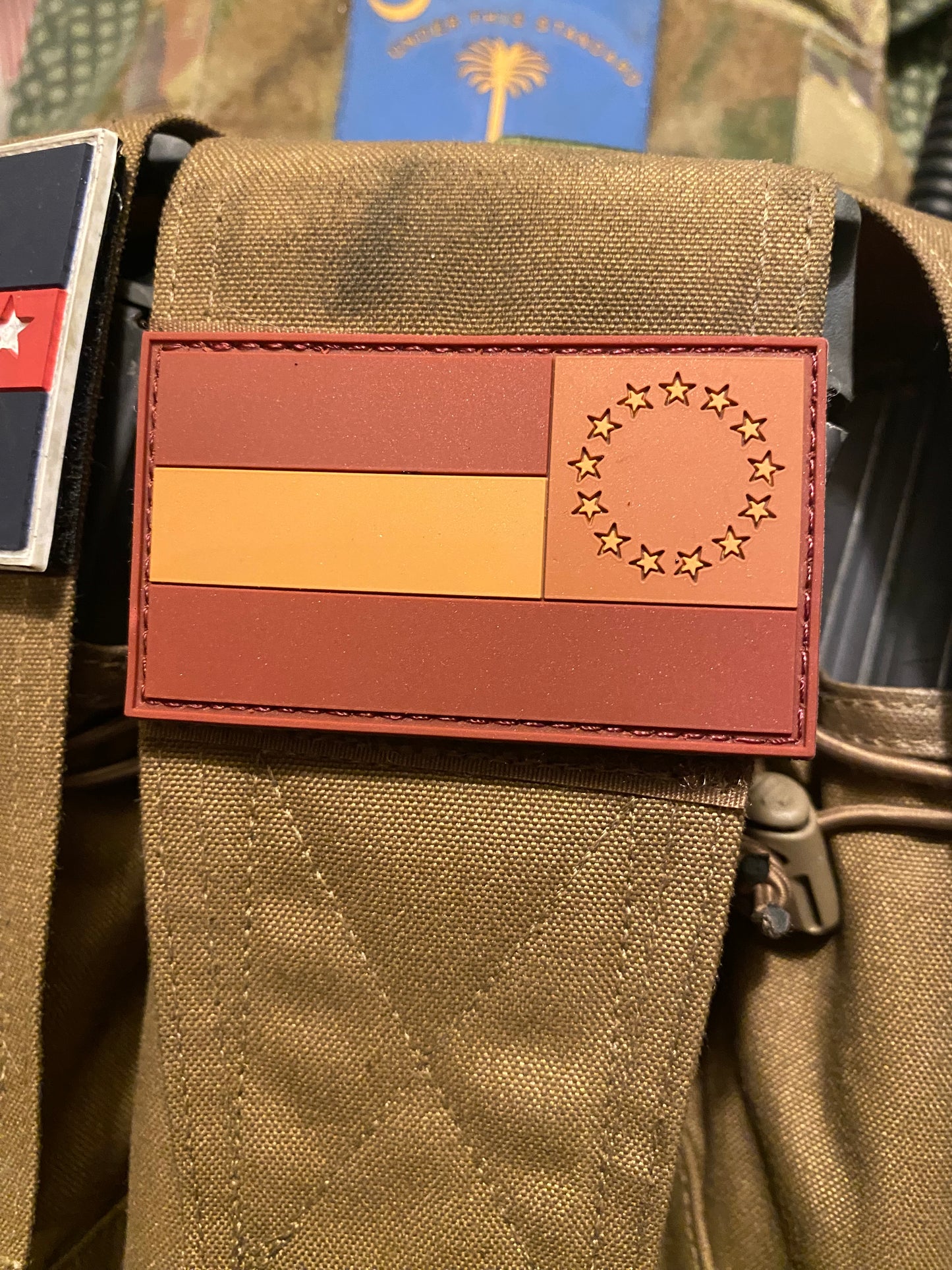 1st National Morale PVC Patch - Subdued Colors