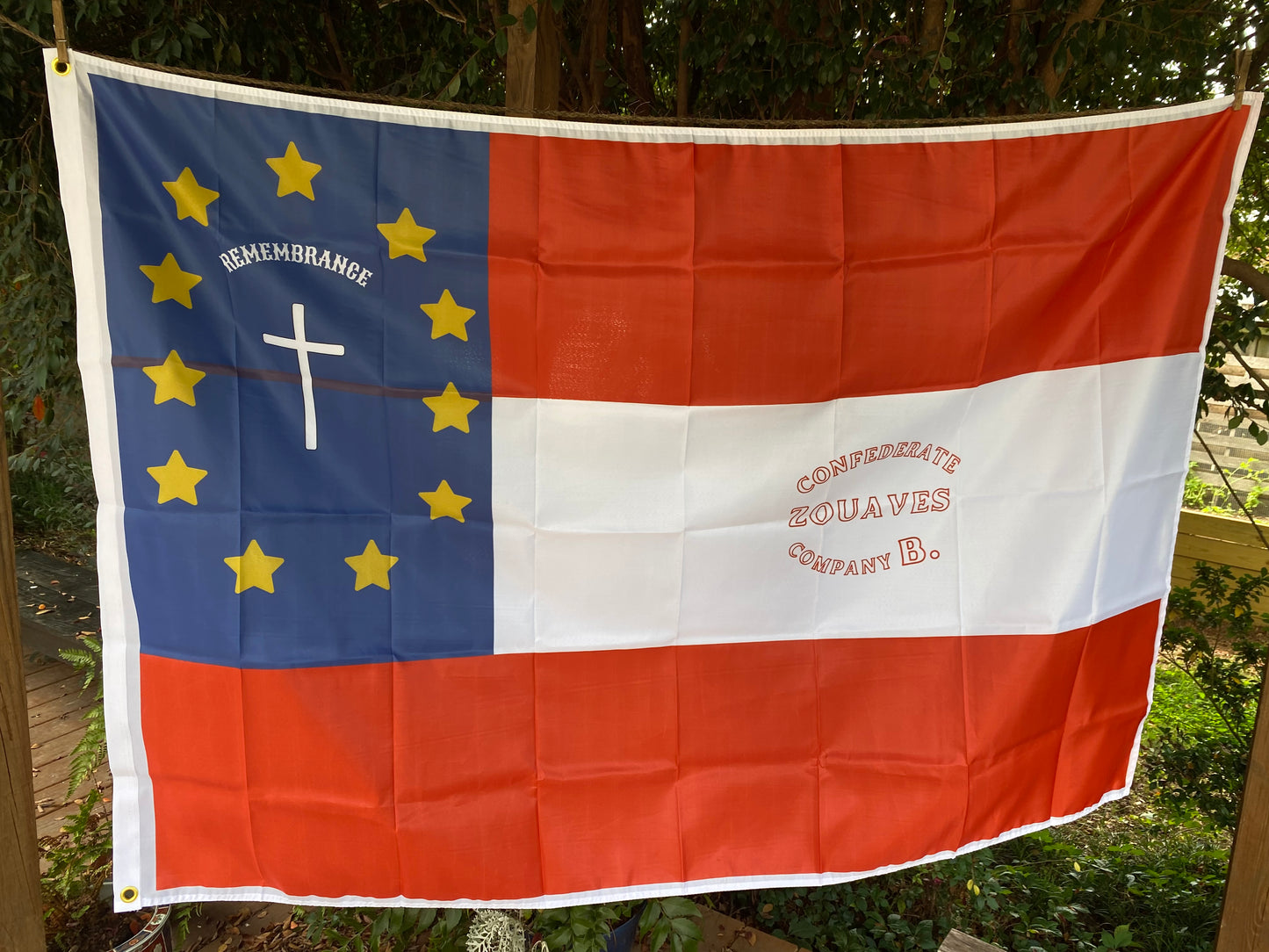1st Zouave Battalion Louisiana Infantry - Company B Flag