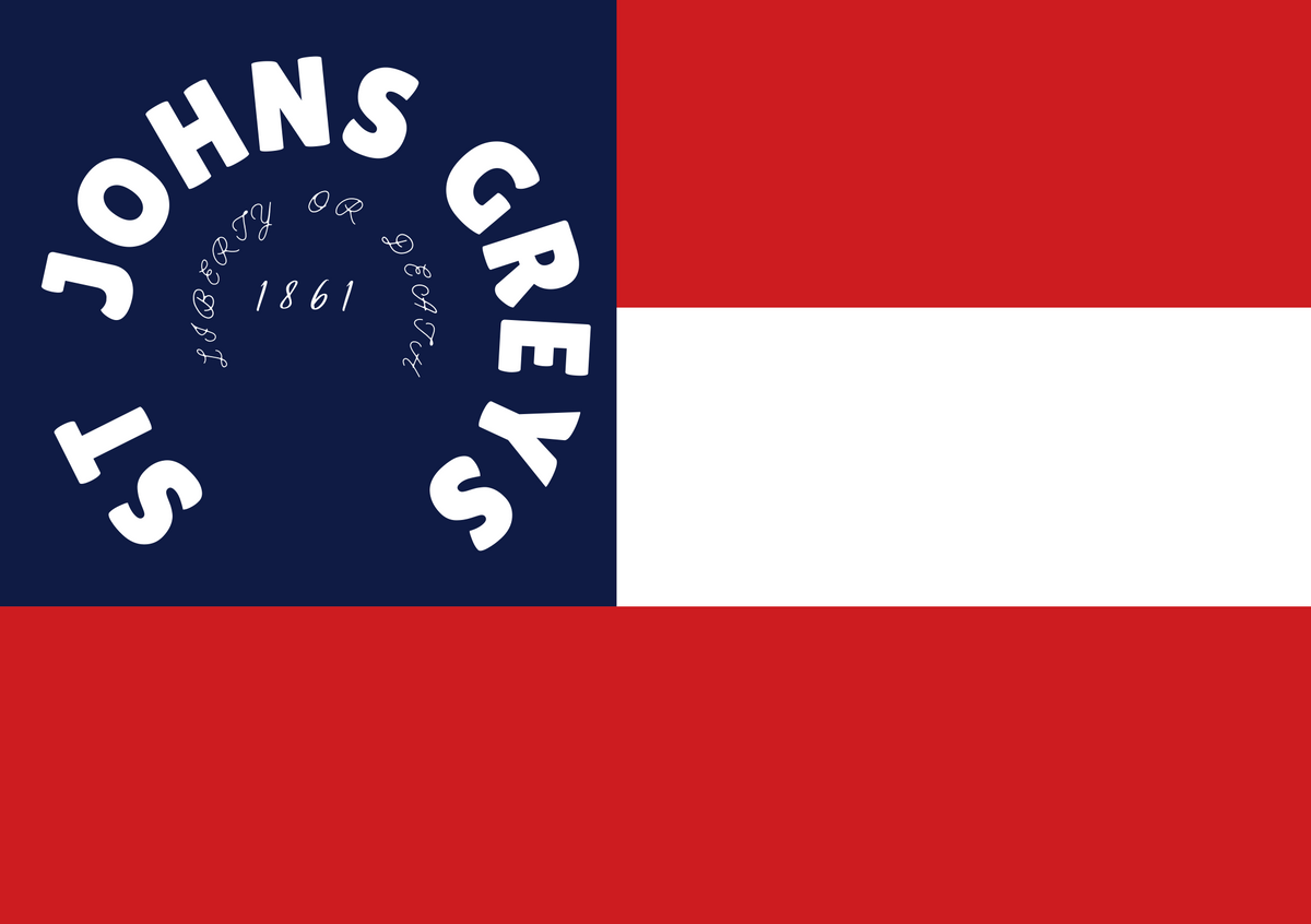 2nd Florida Infantry Flag Stickers/Magnet