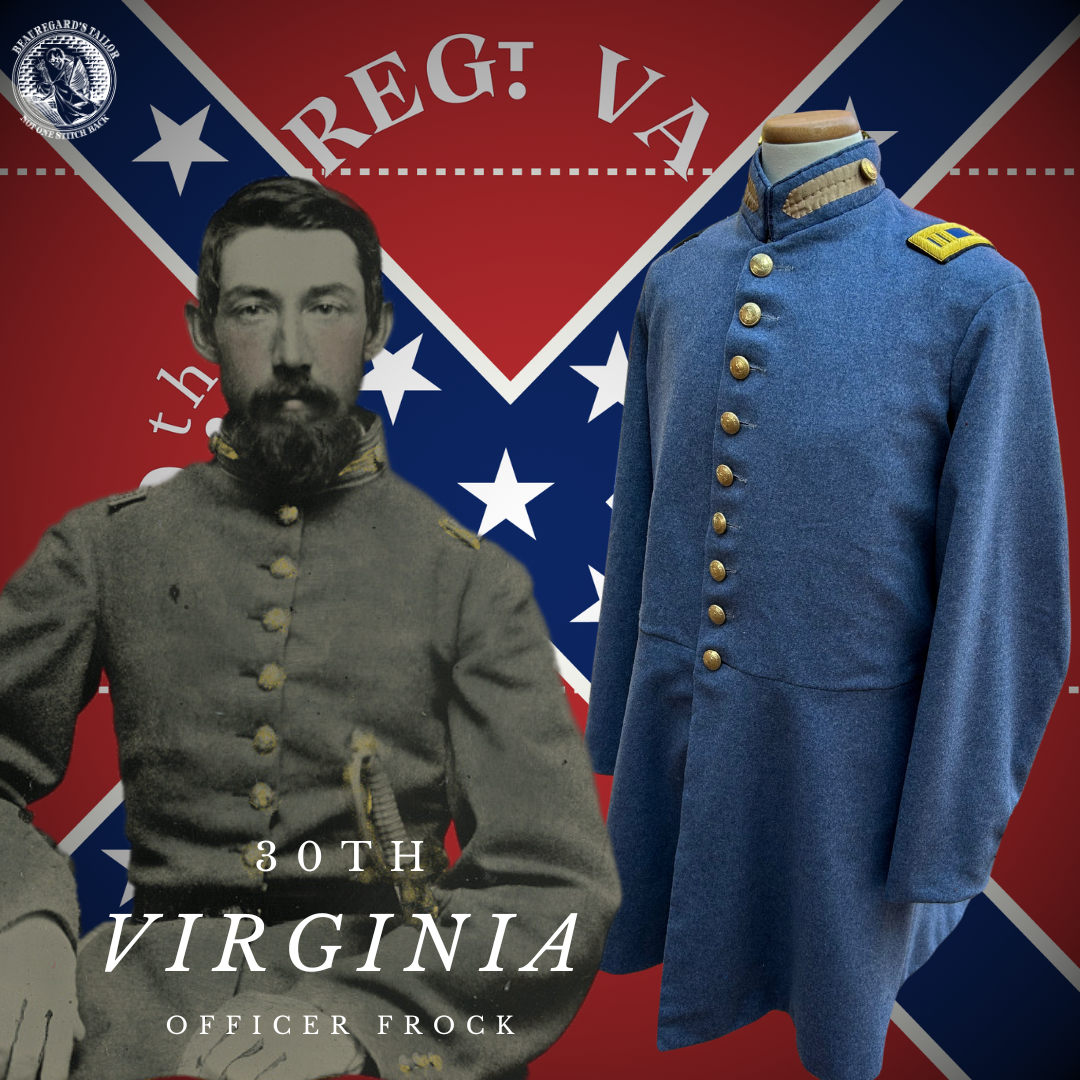 30th Virginia Confederate Officer Frock Coat
