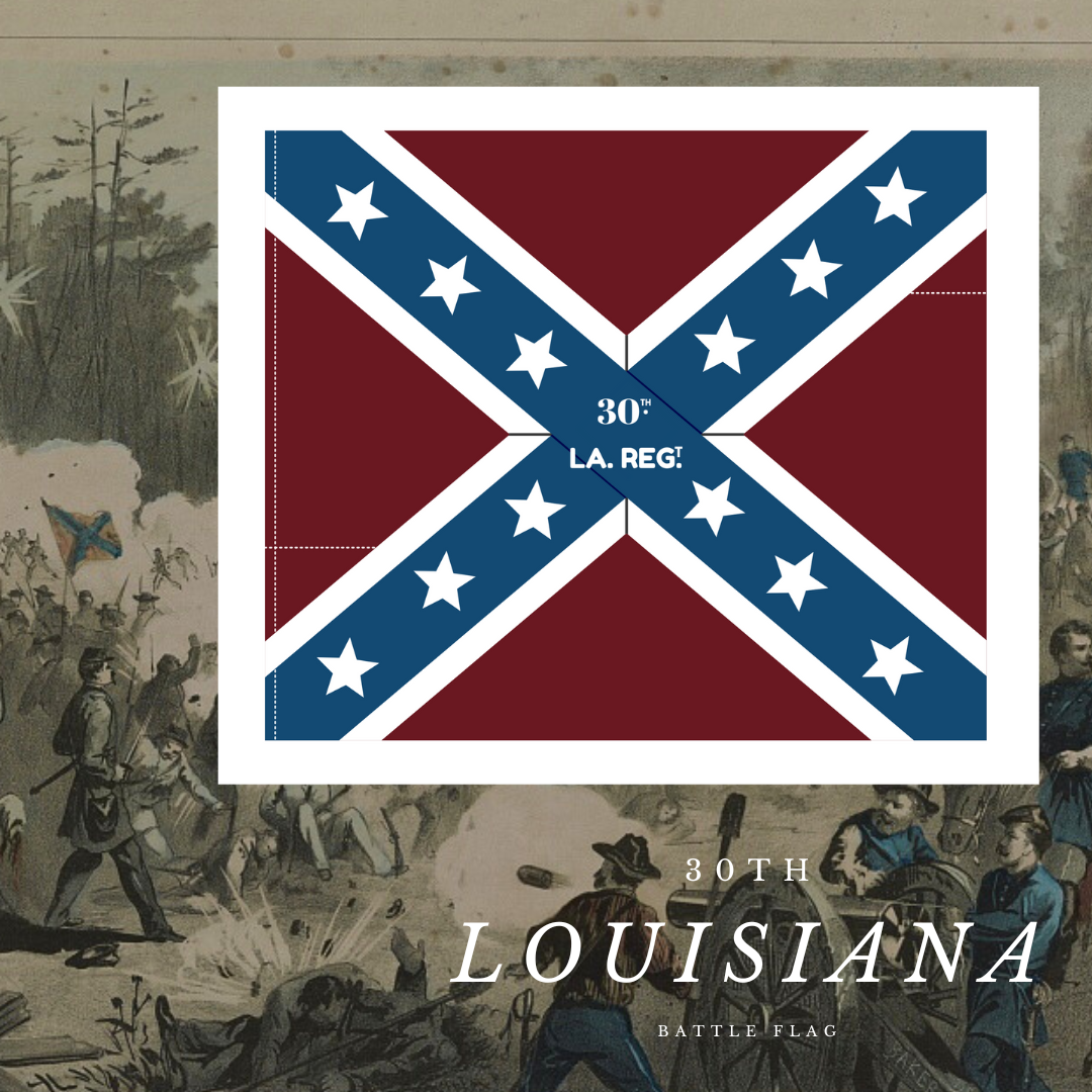 30th Louisiana Infantry Flag Sticker