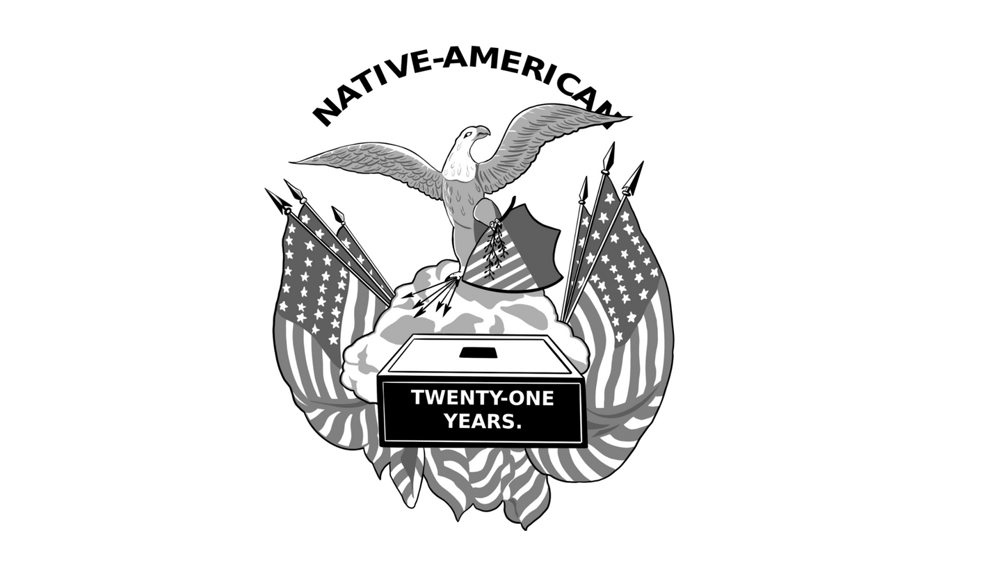 "Beware of Foreign Influence" - Know Nothing Party Eagle Sticker/Magnet