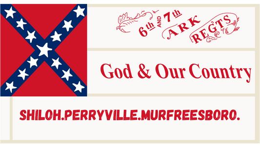 6th and 7th Arkansas 2nd National House Flag