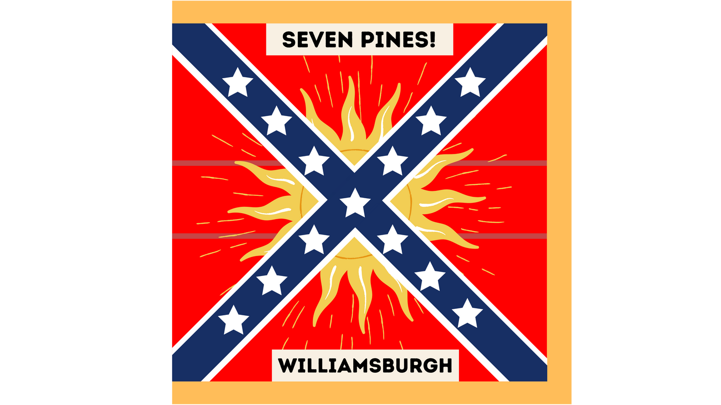 2nd Florida Infantry - Gettysburg Flag Stickers/Magnets