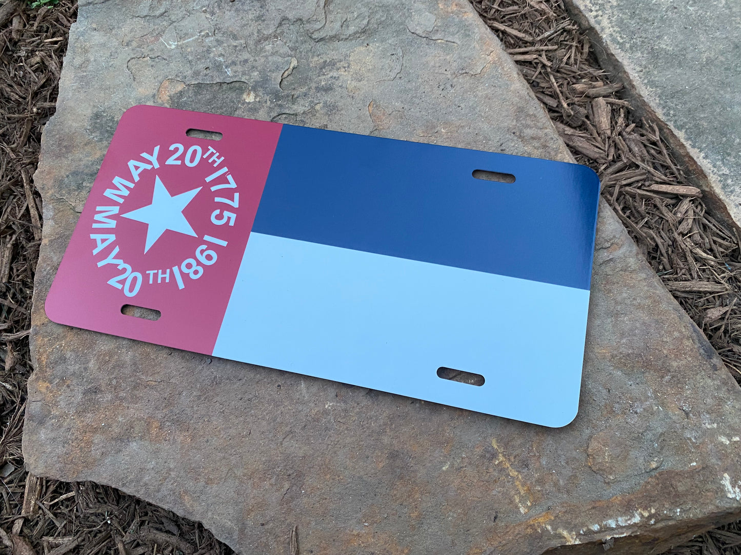 North Carolina Secession Flag Car Tag/Plate