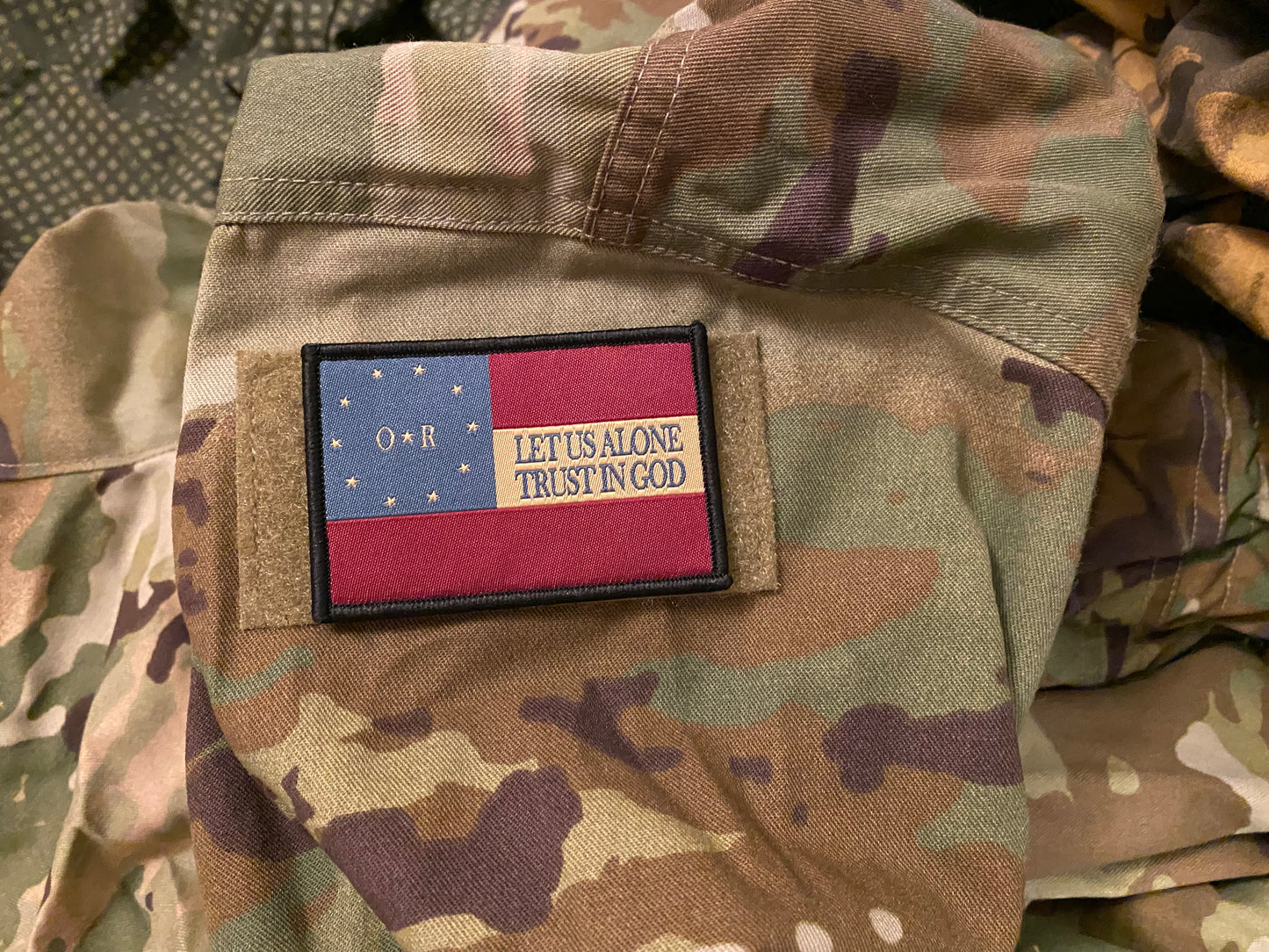 "Let us alone" 6th Louisiana Flag Morale Patch