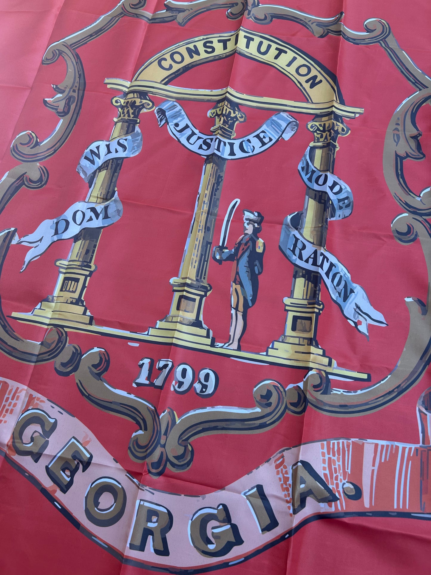 Georgia State Coat of Arms Flag
