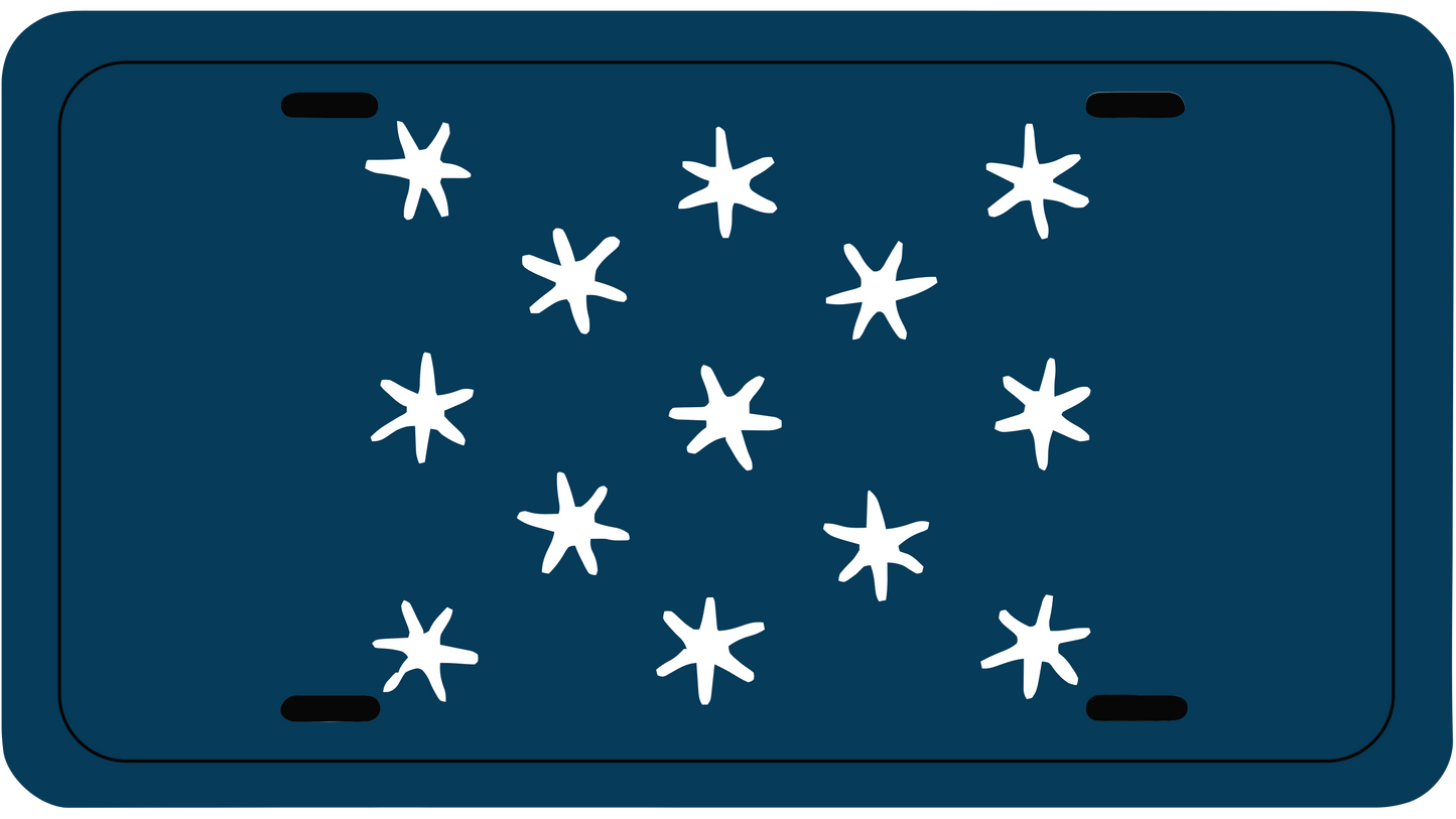 George Washington Headquarters Flag Car Tag/Plate