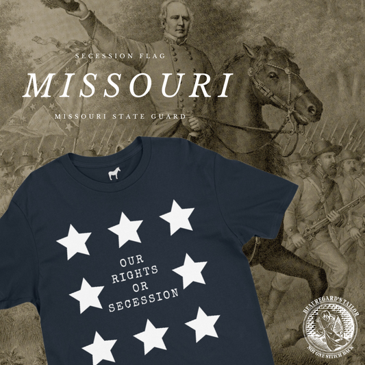 "Our rights or secession" Missouri Secessionist Flag Shirt