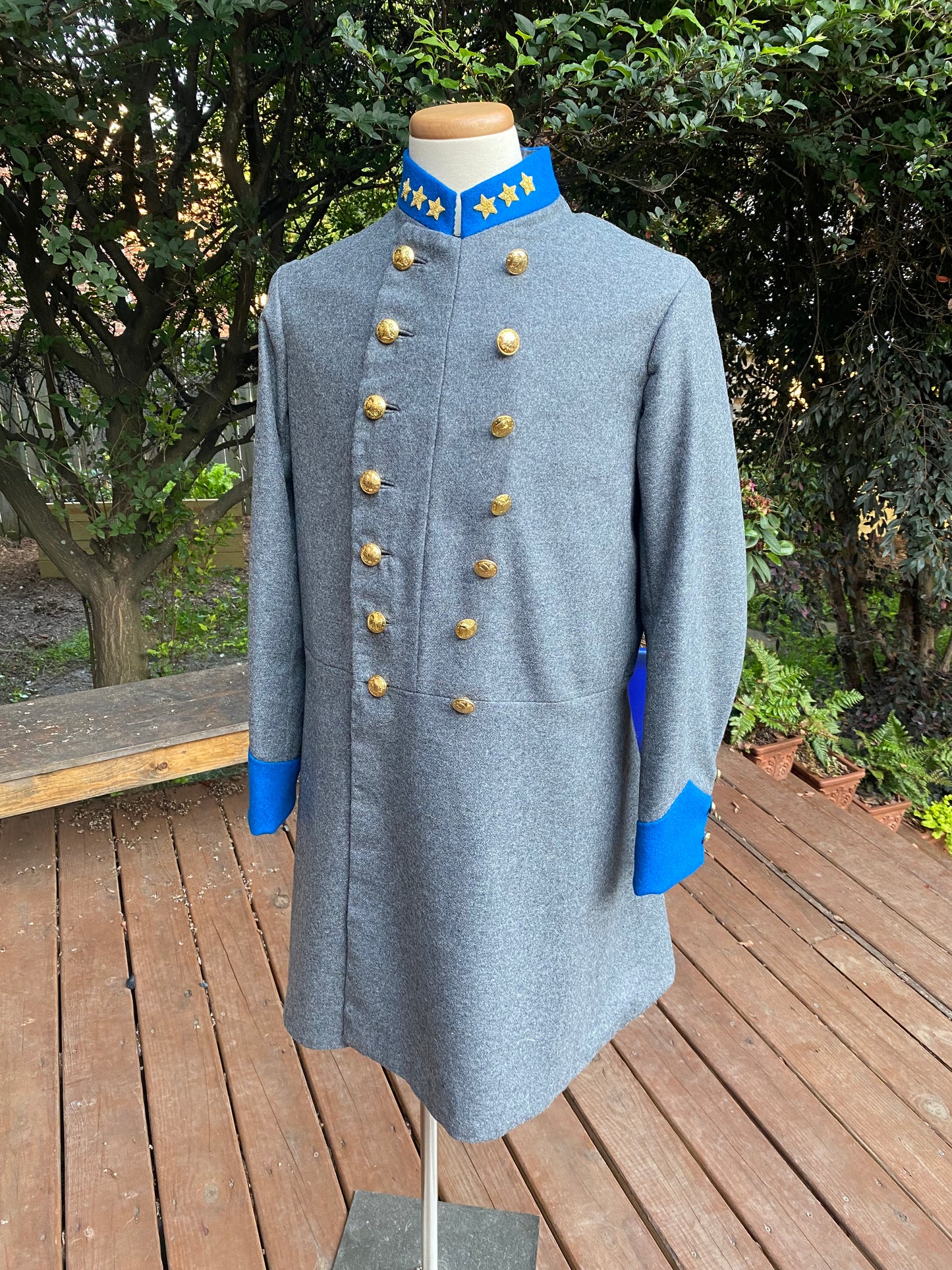 Confederate Officer Frock Coat - Cuff and Collar Trim