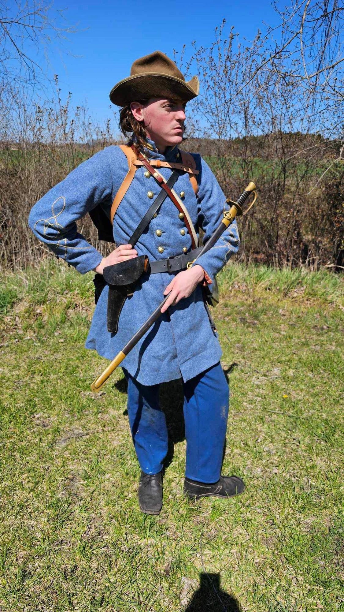 Confederate Officer Frock Coat - Untrimmed Company Grade