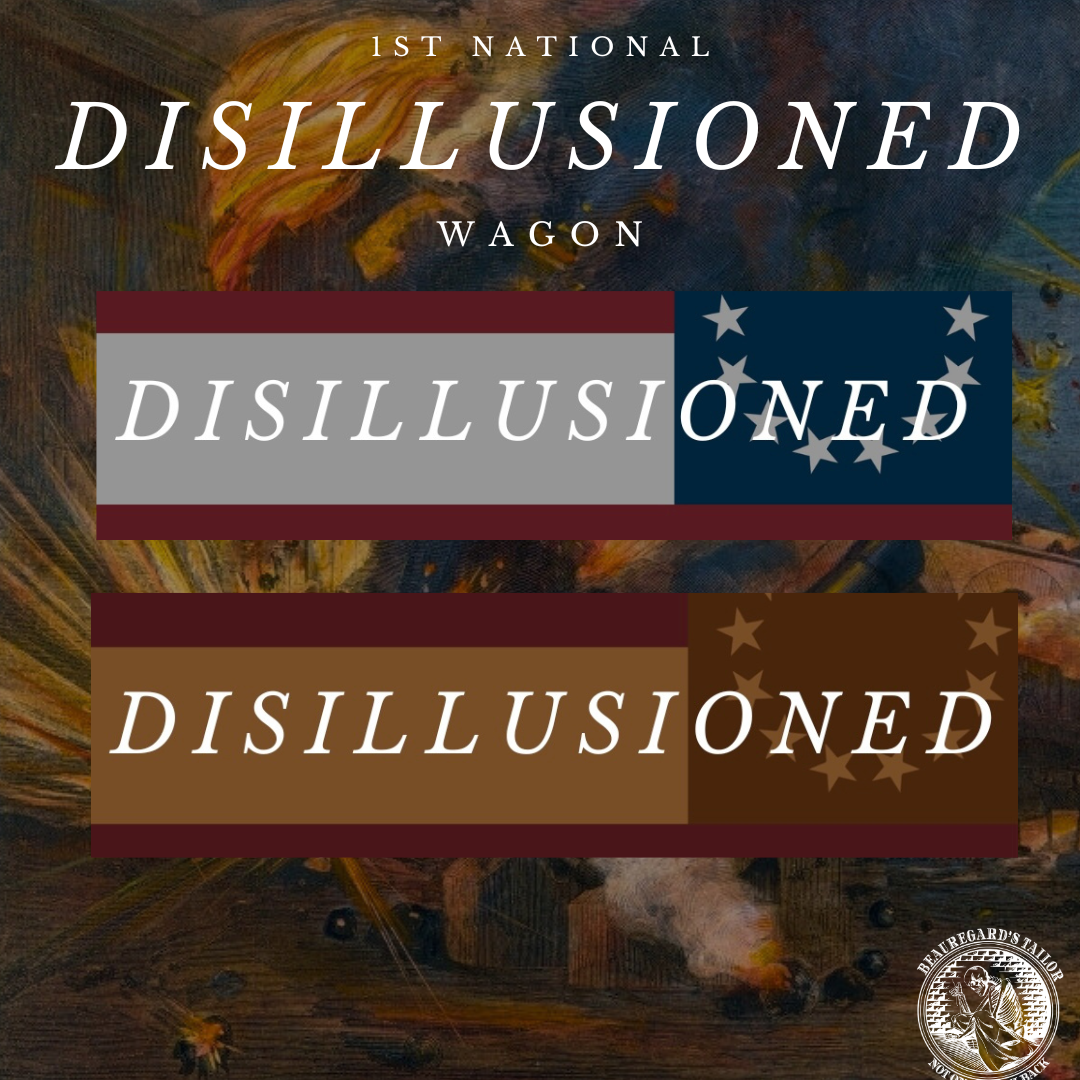 "Disillusioned" First National Flag Stickers/Magnets
