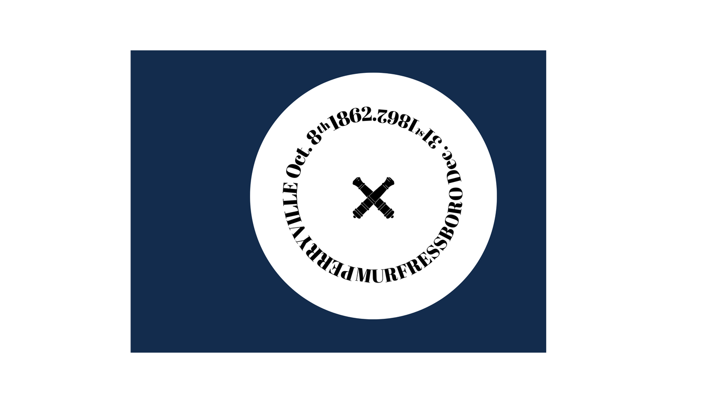 Walthall's Mississippi Brigade Hardee Flag (Possibly 24th Mississippi) Flag Stickers