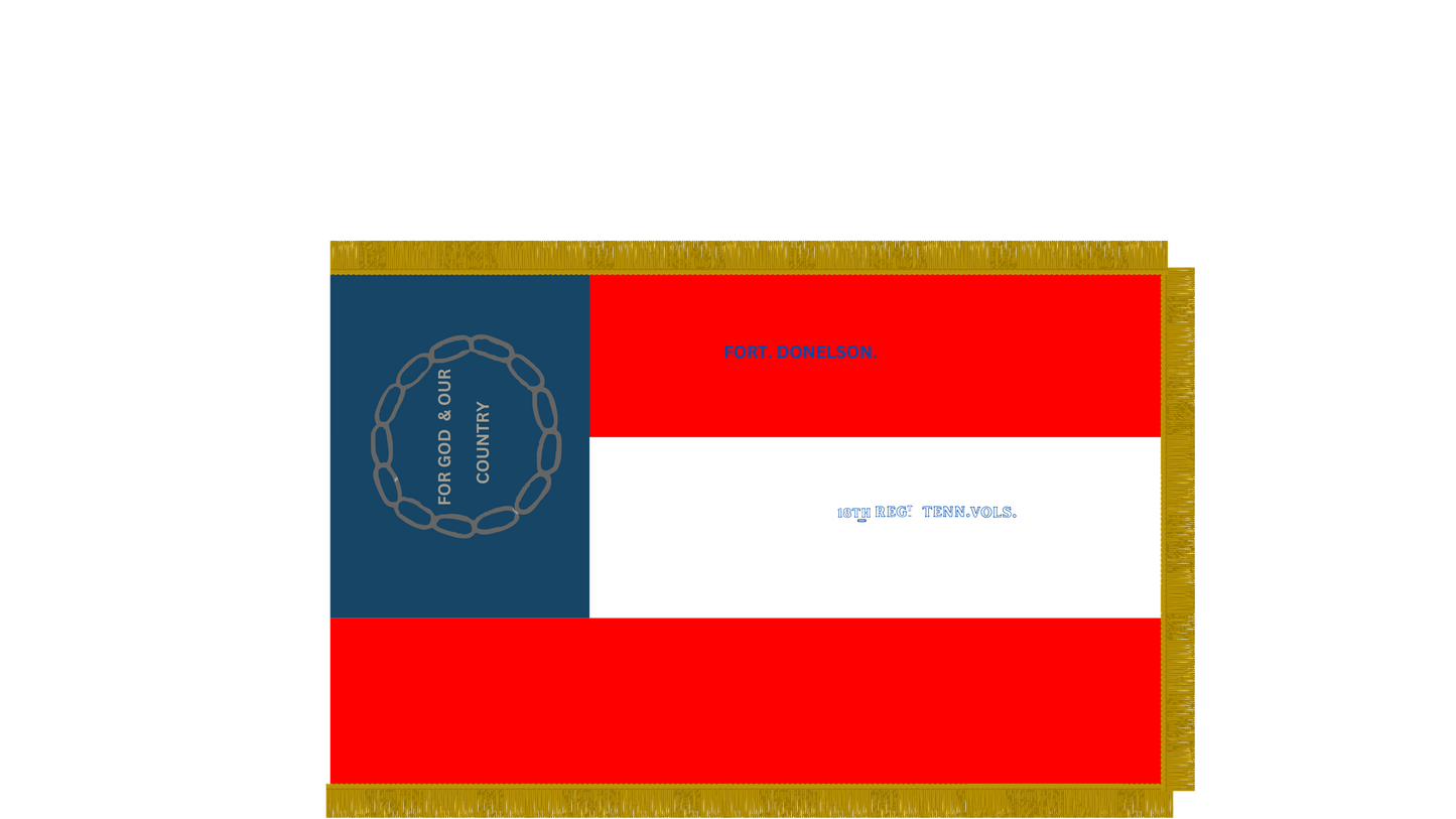 18th Tennessee Regiment 1862 Flag