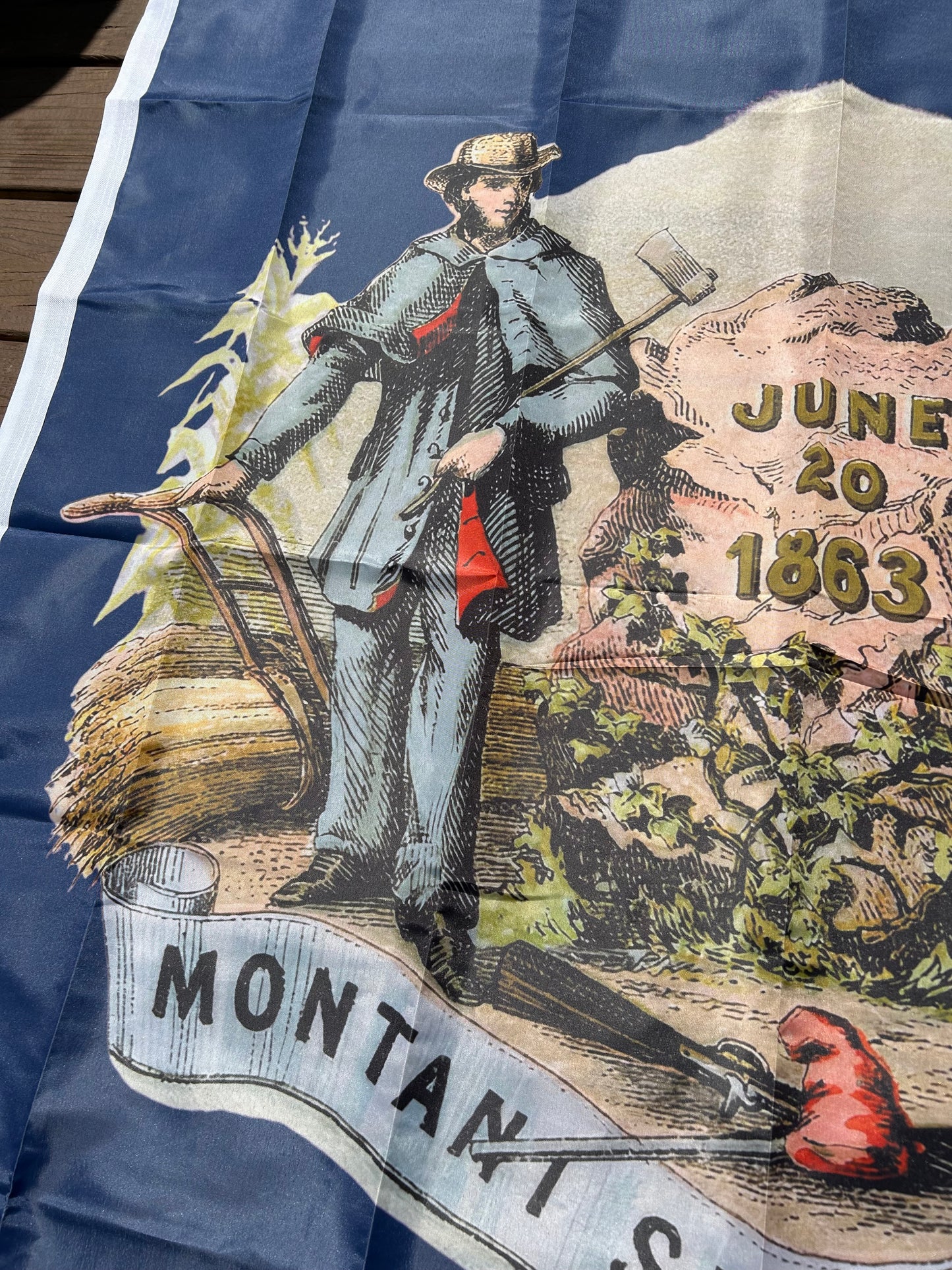 West Virginia Coat of Arms Flag