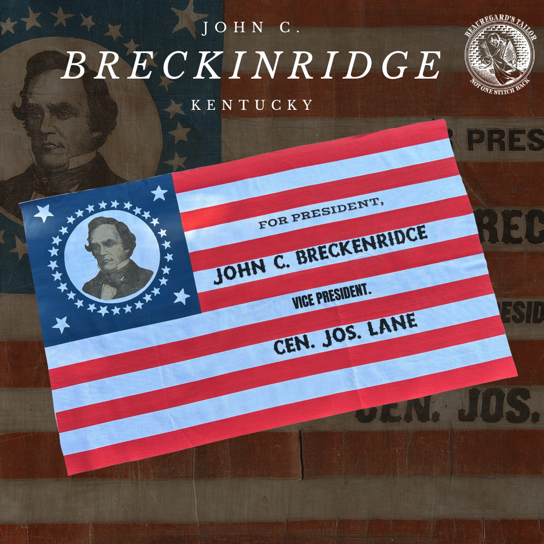 John C. Breckinridge 1860 Campaign Flag (Reproduction)