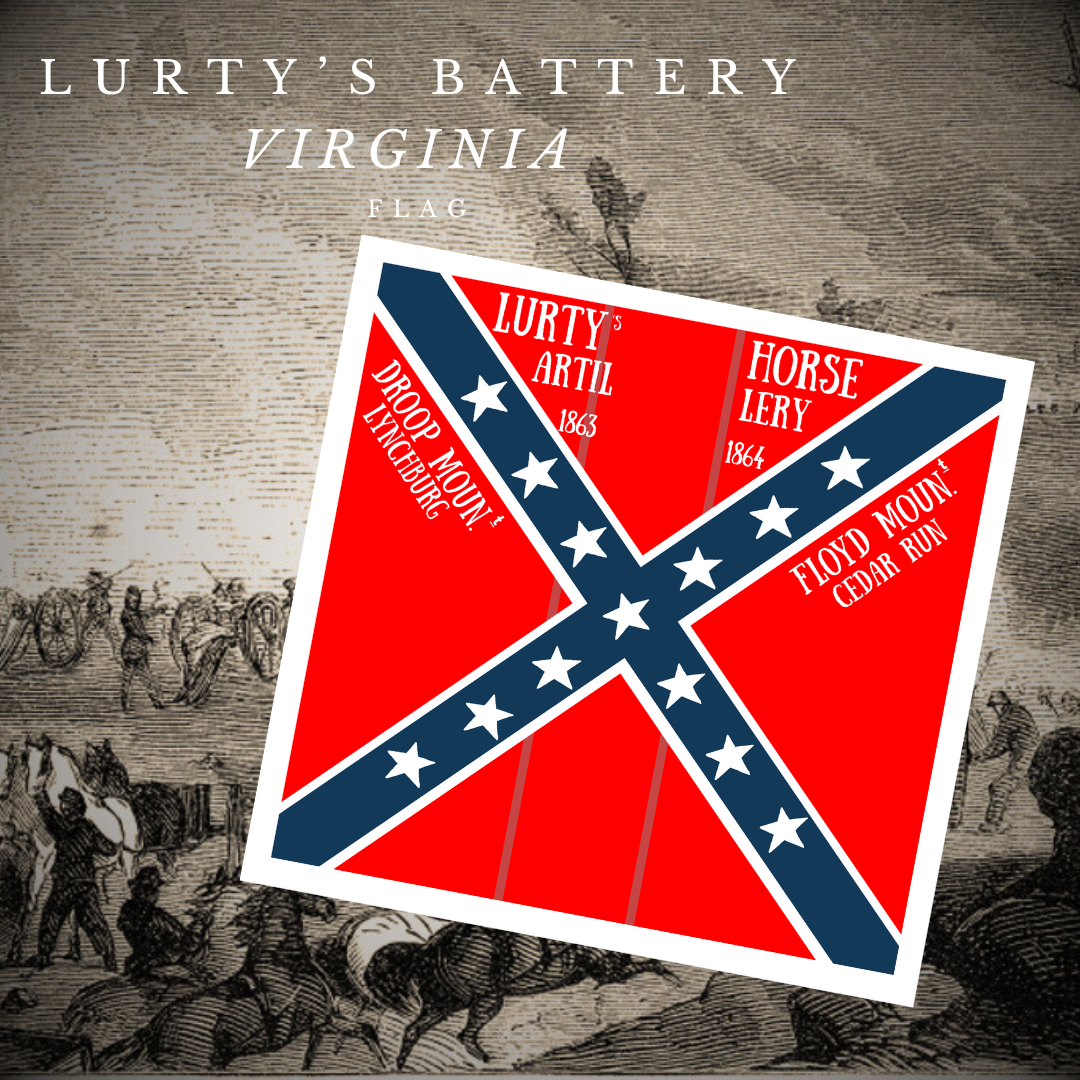 Lurty's Artillery Battery Flag Stickers/Magnets