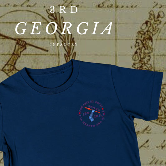 Pro aris et focis" - "for hearth and home" - 3rd Georgia Regimental Flag Shirt