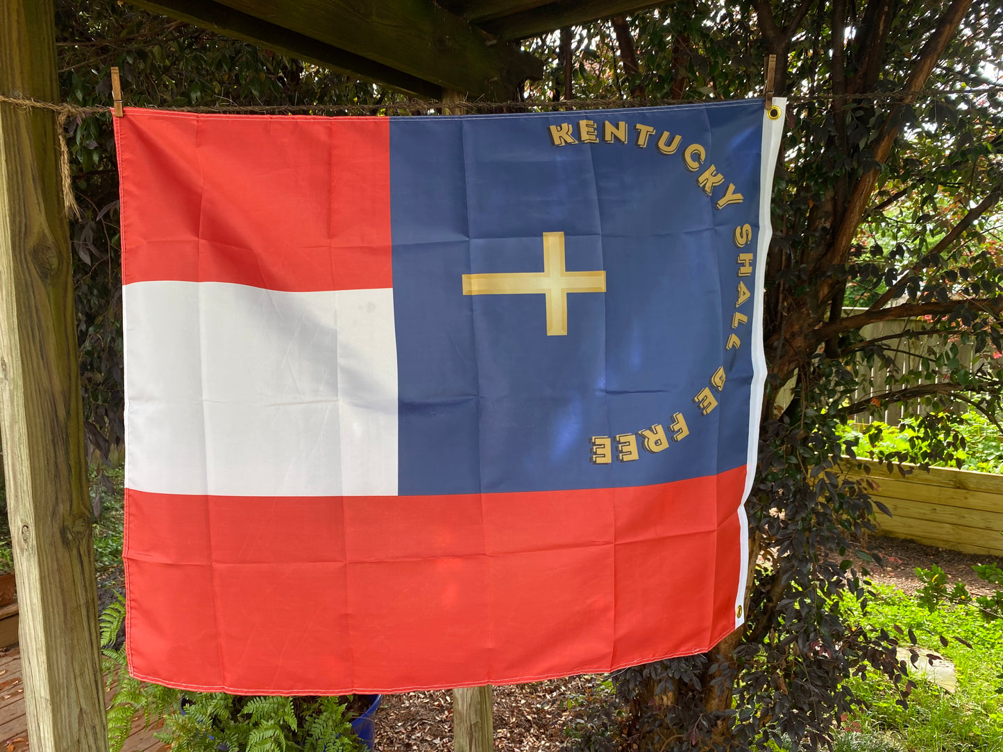 "Kentucky Shall Be Free" 2nd Kentucky Infantry House Flag