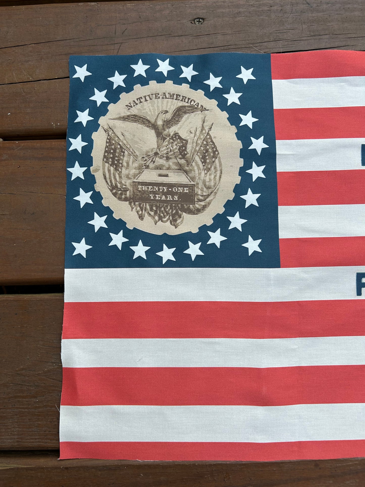 "Beware of Foreign Influence" - Know Nothing Party Flag (Reproduction)