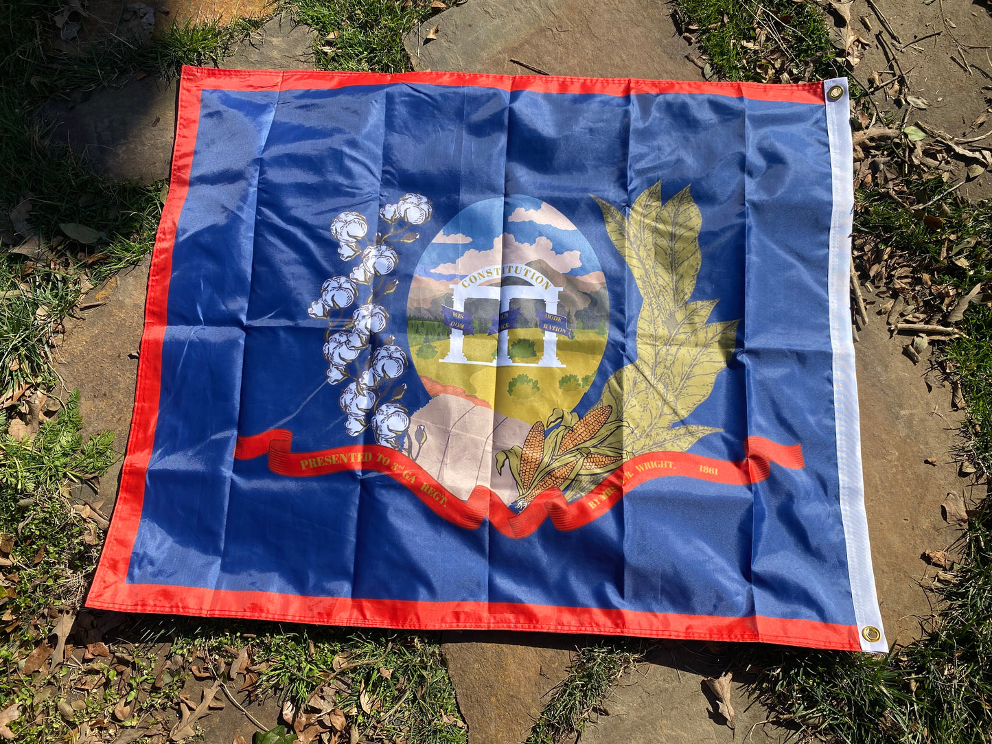 "Pro aris et focis" - "for hearth and home" - 3rd Georgia Regimental House Flag