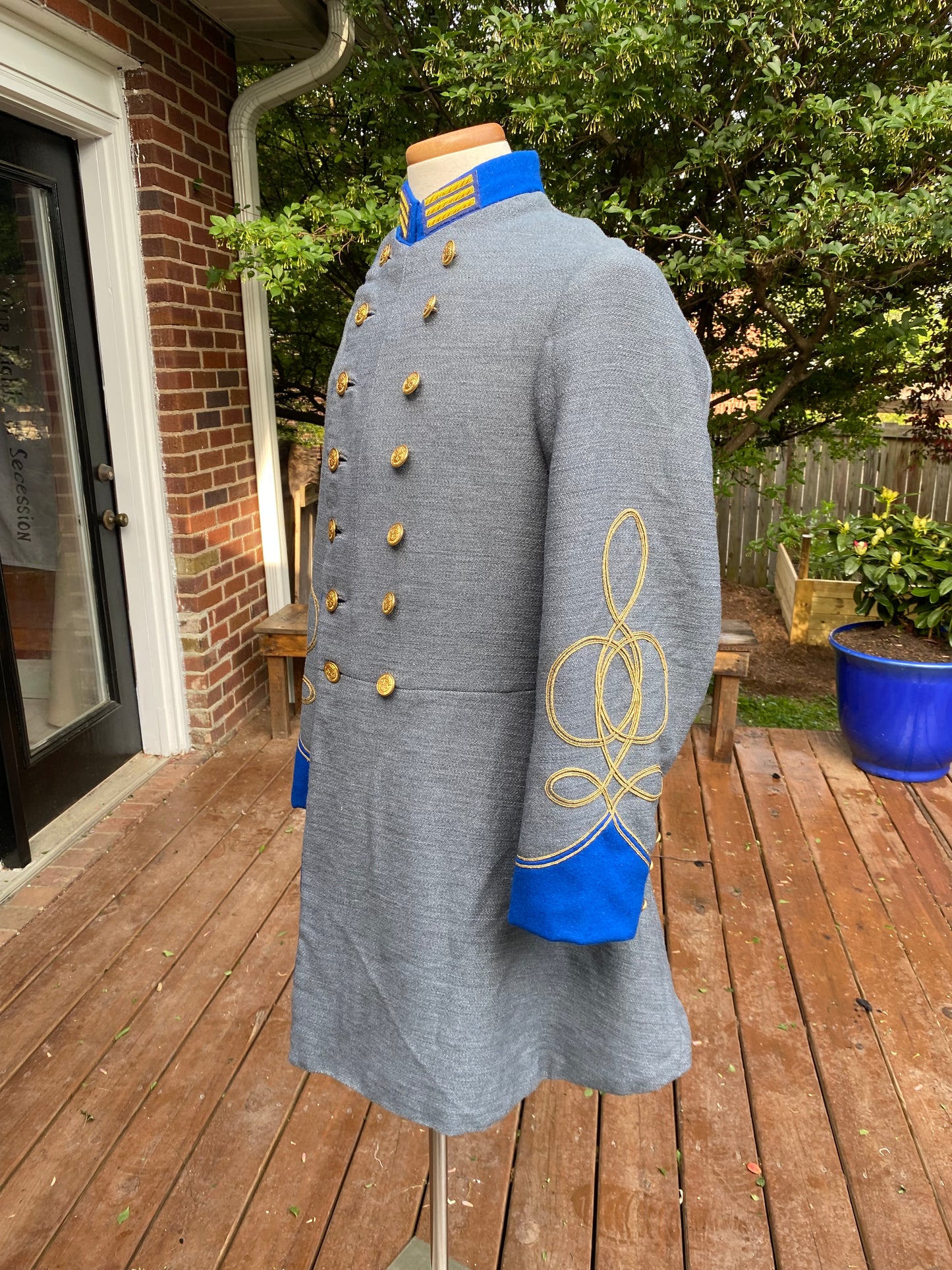Confederate Officer Frock Coat - Trimmed Jean Company Grade
