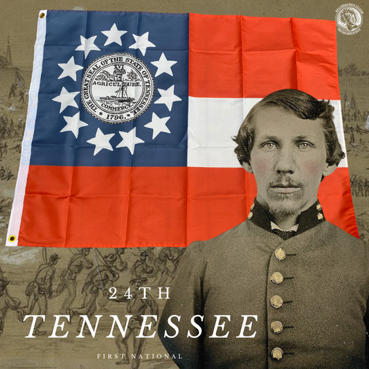 24th Tennessee 1st National House Flag