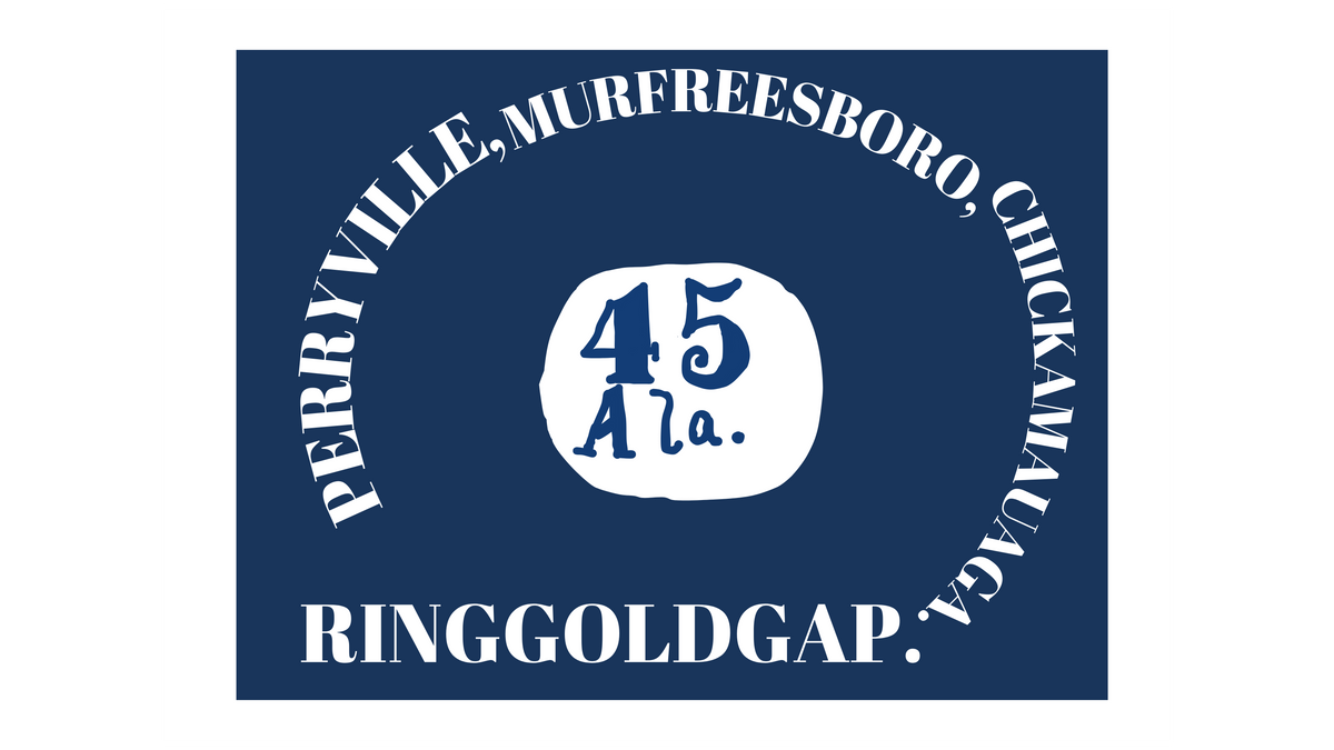 45th Alabama Infantry Sticker/Magnet