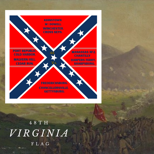 48th Virginia Infantry Flag Stickers/Magnet