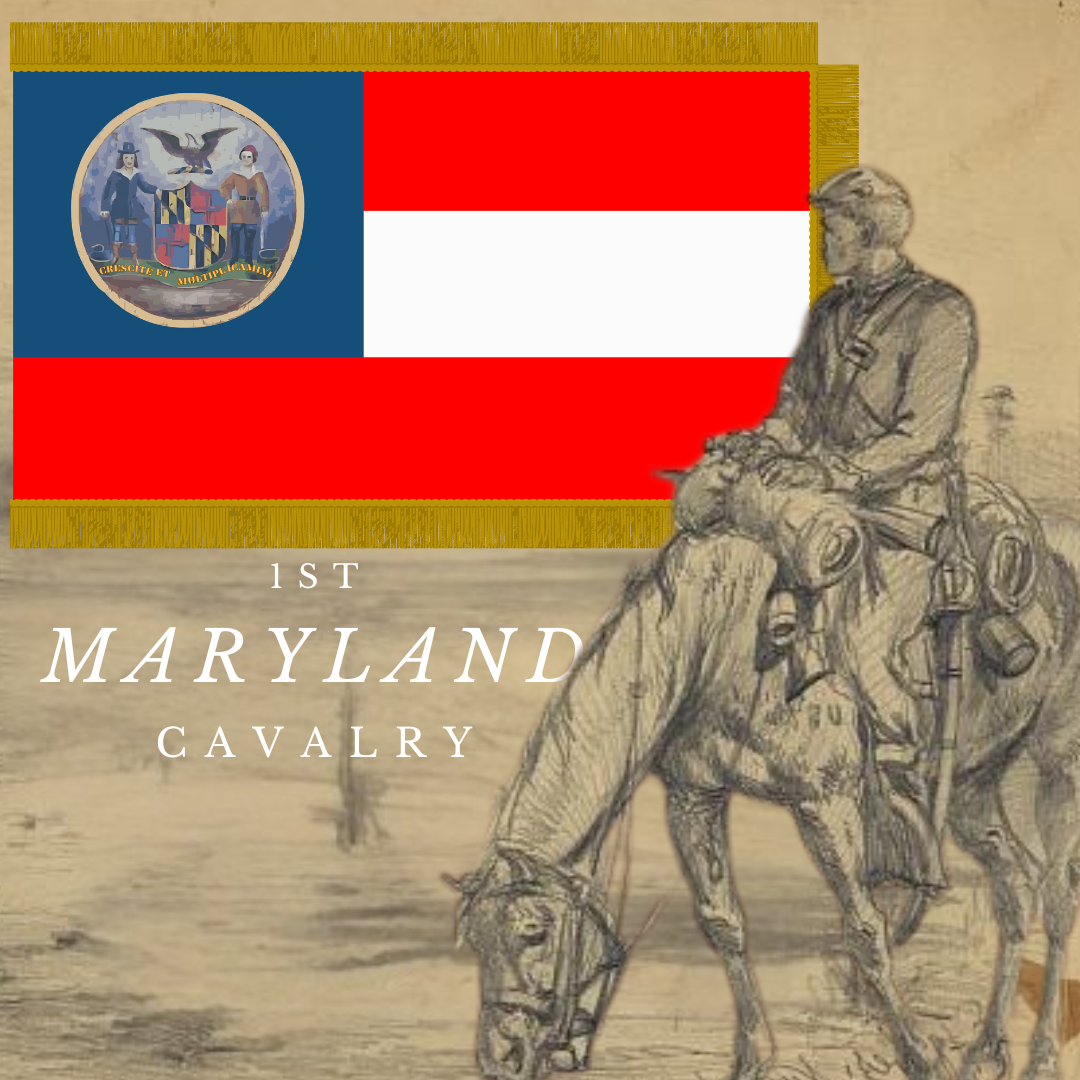 1st Maryland Cavalry 1st National Flag Stickers/Magnet