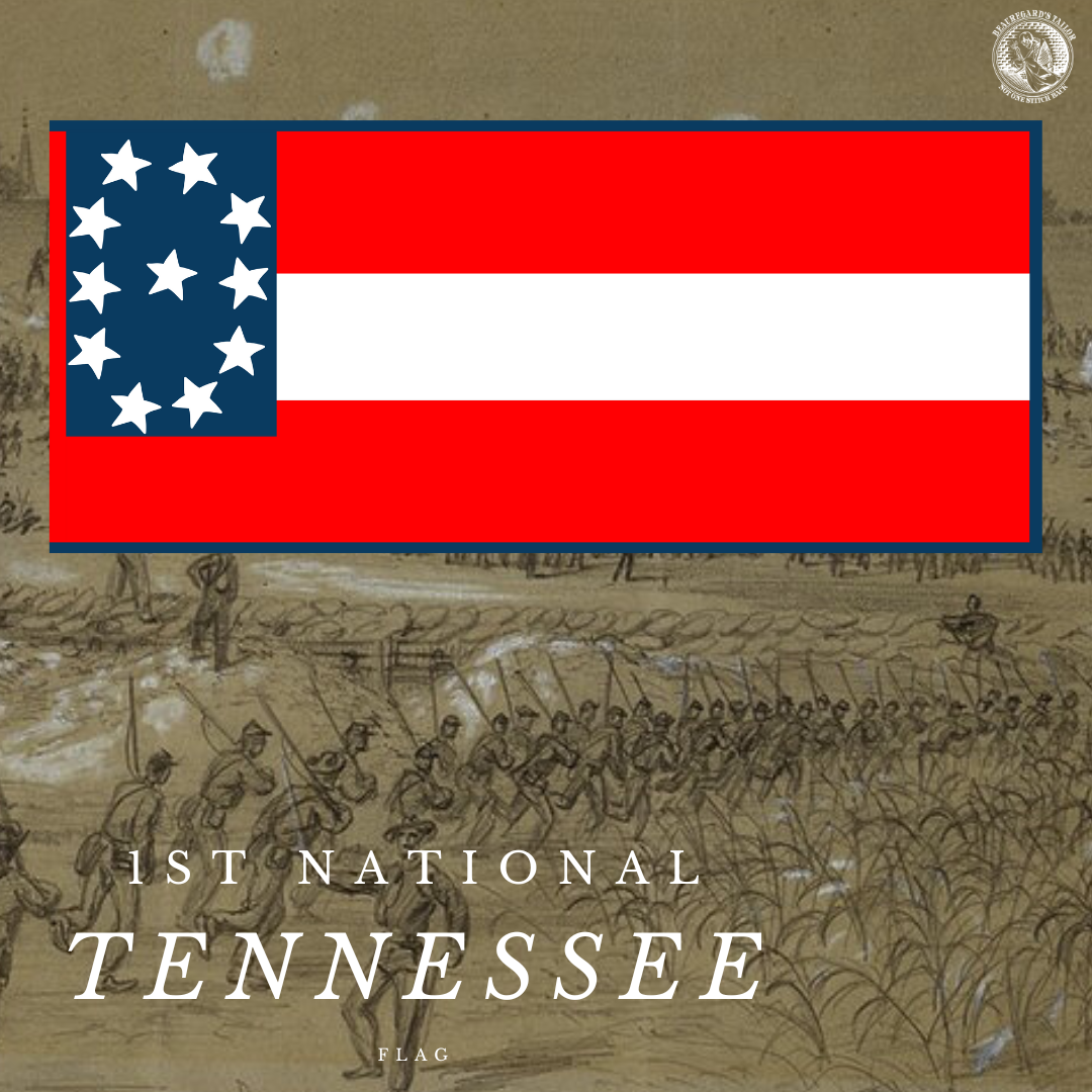 Tennessee "1st National" Flag Stickers /Magnet