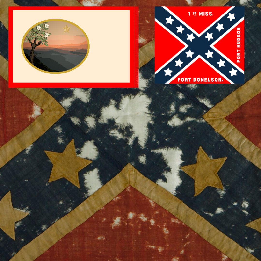 Mississippi Battle Flag Sticker Set