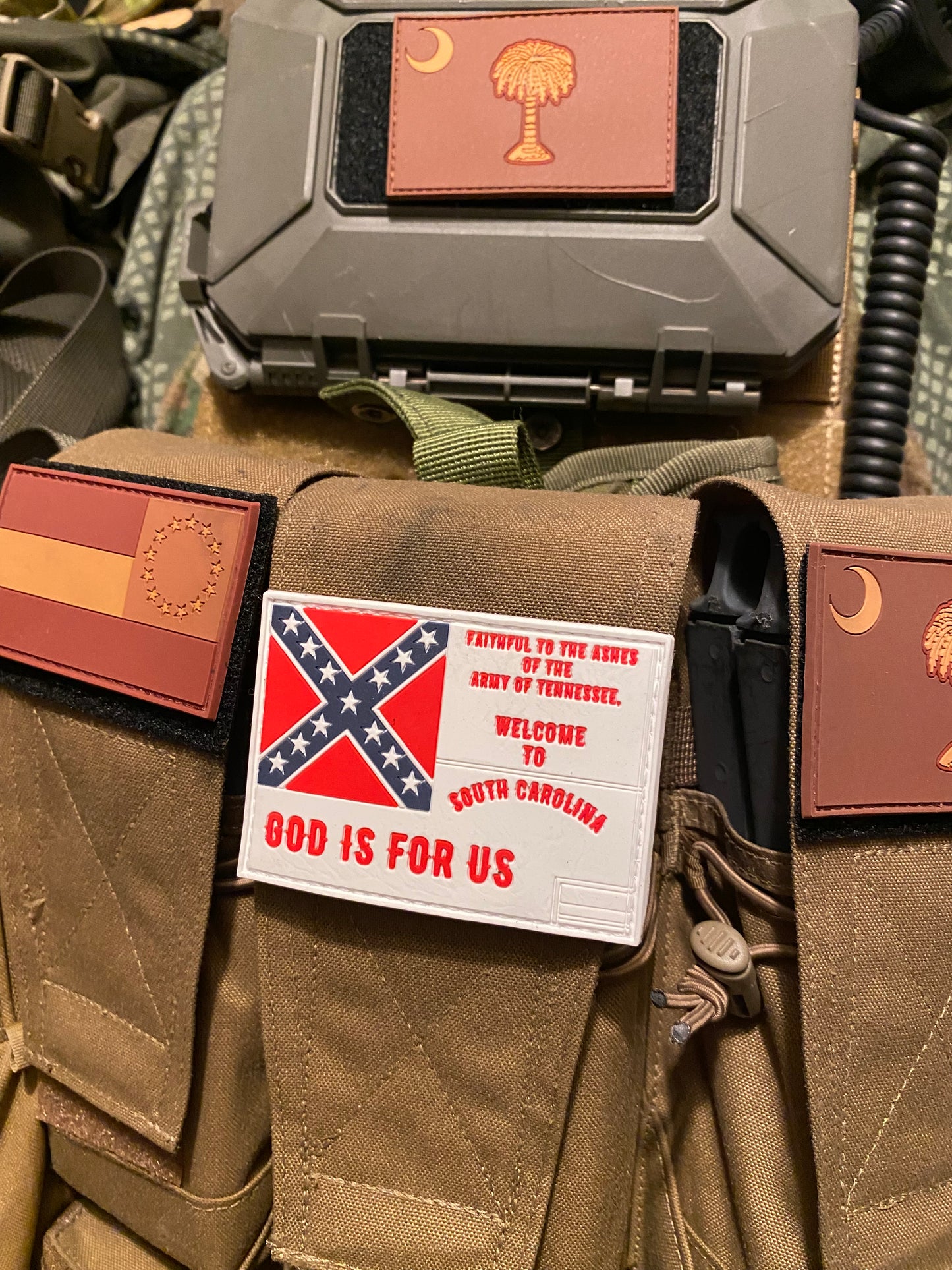 "Faithful to the ashes of the Army of Tennessee" South Carolina PVC Patch