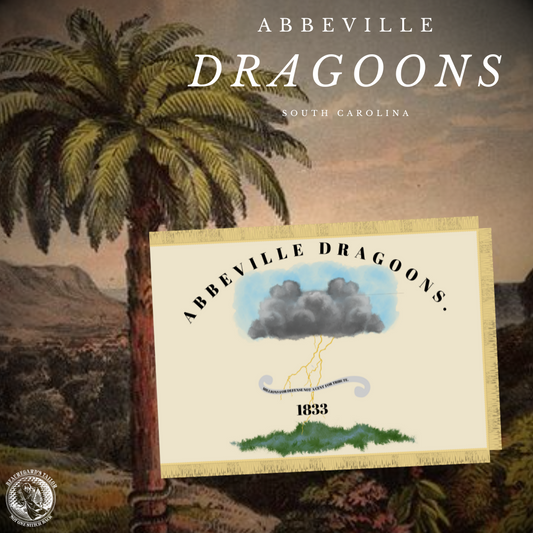 "Millions for defense not a cent for tribute." Abbeville Dragoons Flag Stickers/Magnet