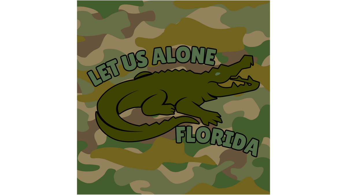 "Let us alone" Florida Flag