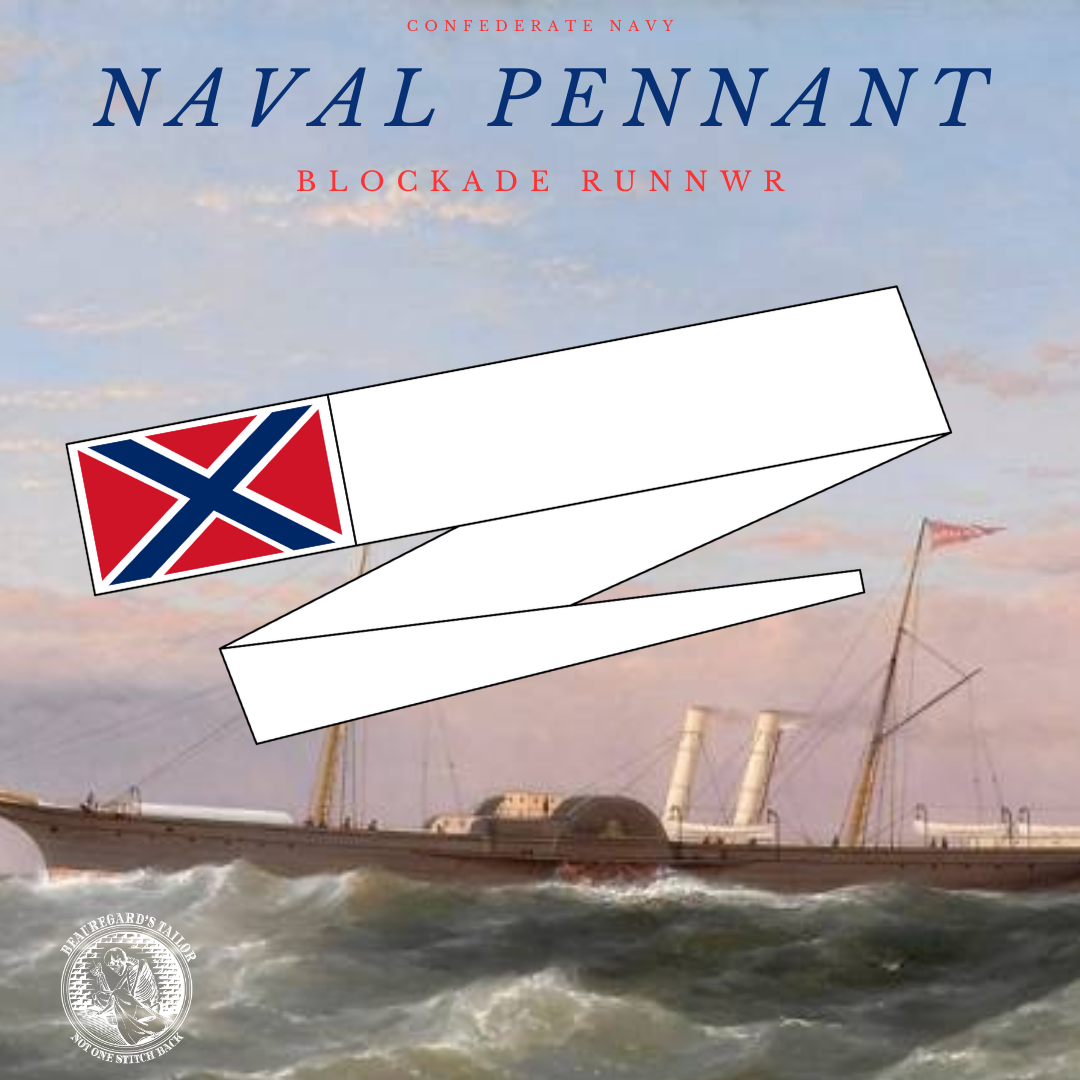 Confederate Naval Pennant Stickers