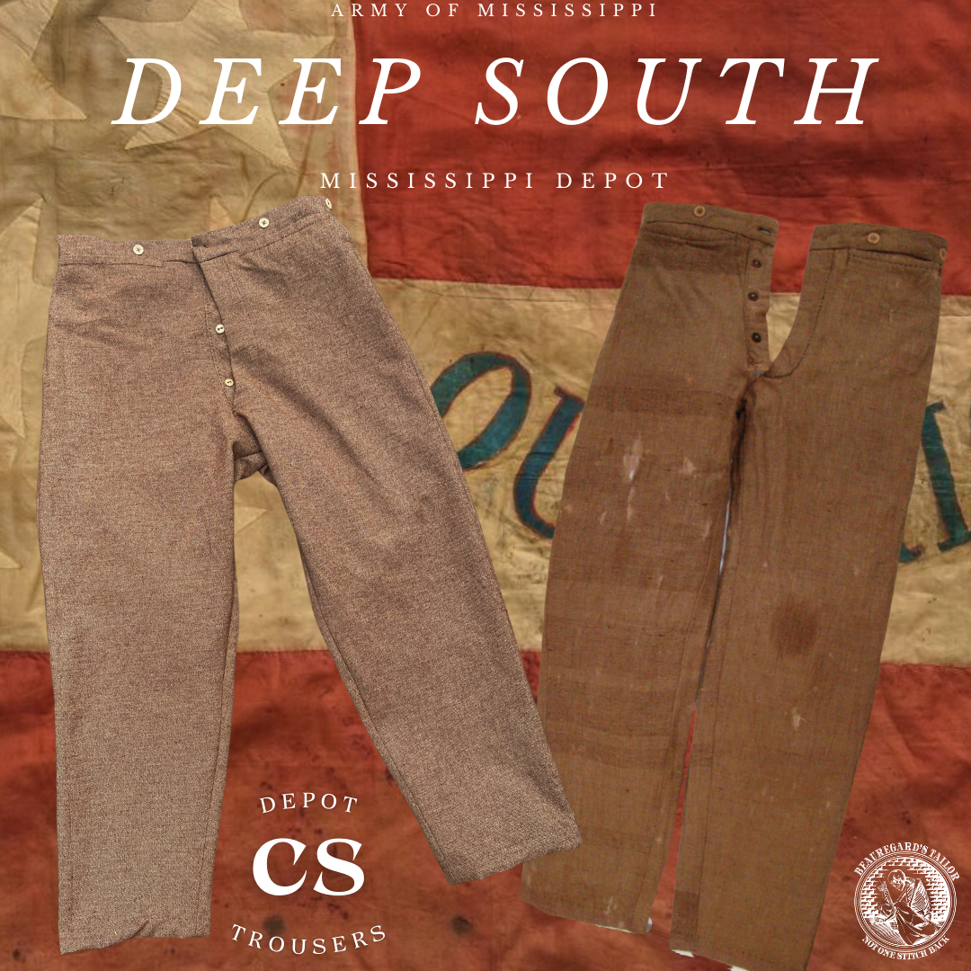 Ready to Ship - Size 50 "Deep South" Mississippi Depot Trousers