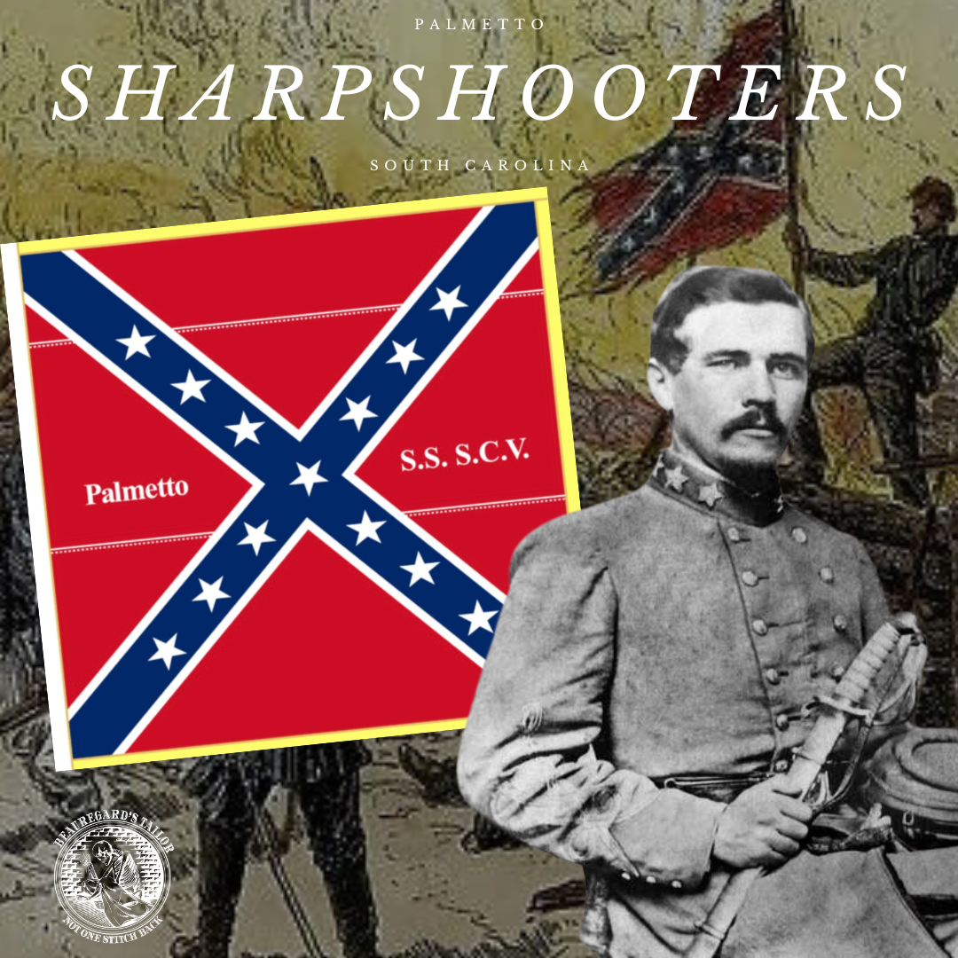 Palmetto Sharpshooters Flag Sticker