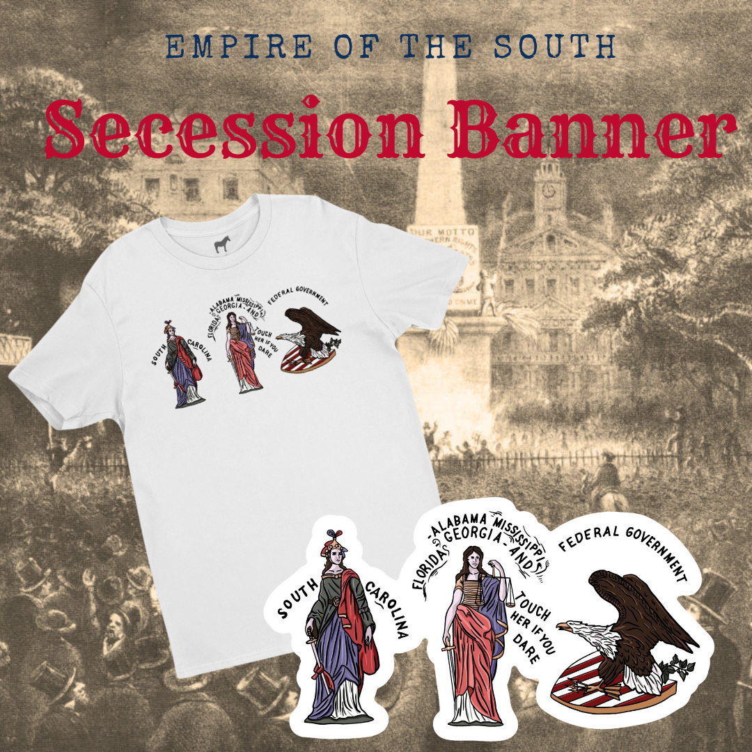 “Touch her if you dare” Savannah, Georgia Secession Flag Shirt