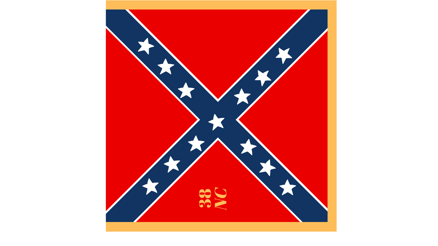 38th North Carolina Regimental Flag Stickers/Magnet Set