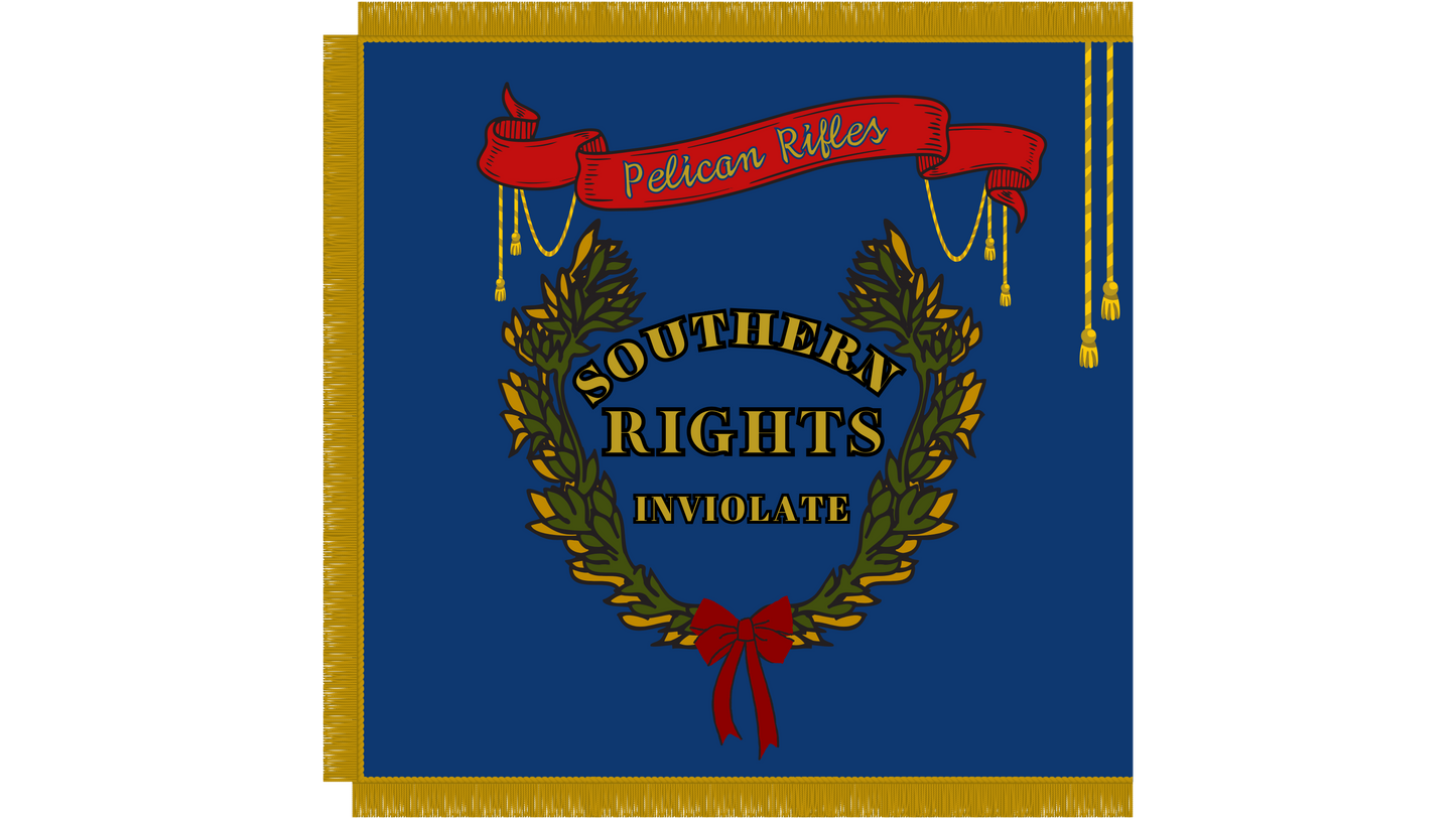 3rd Louisiana Infantry Flag Sticker Set