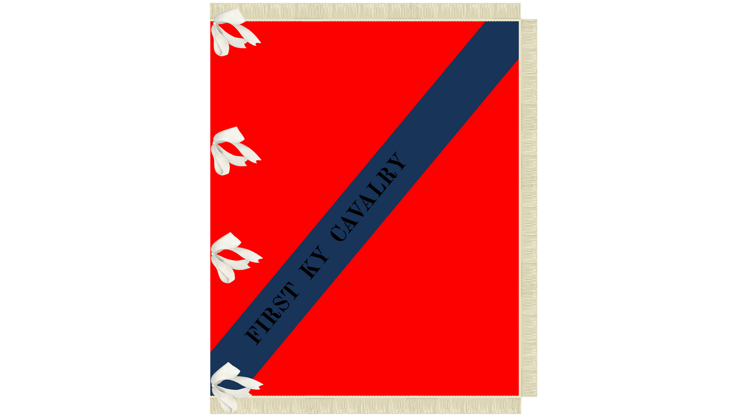1st Kentucky Cavalry Flag Stickers/Magnet