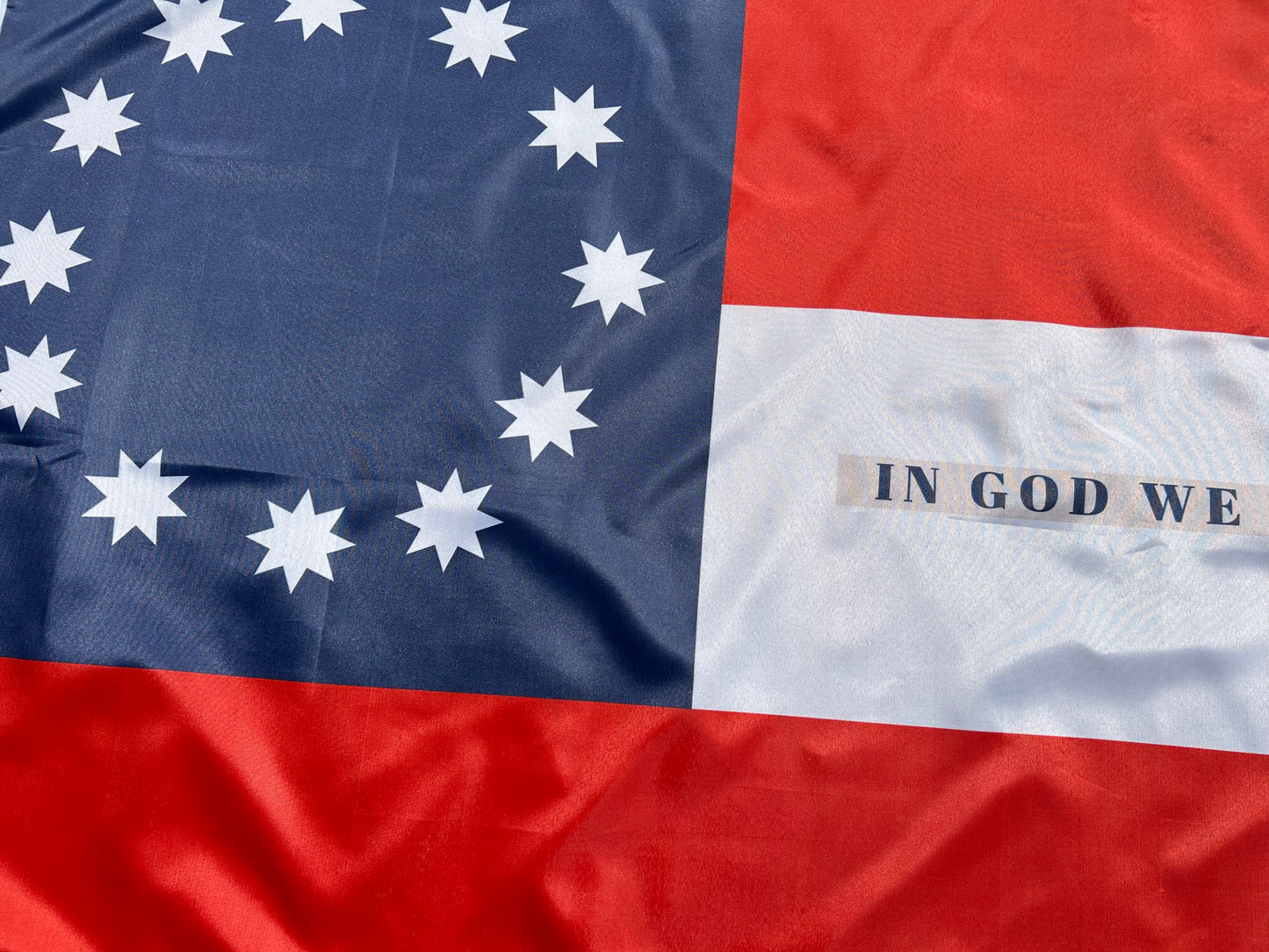"In God We Trust" 37th Arkansas Flag