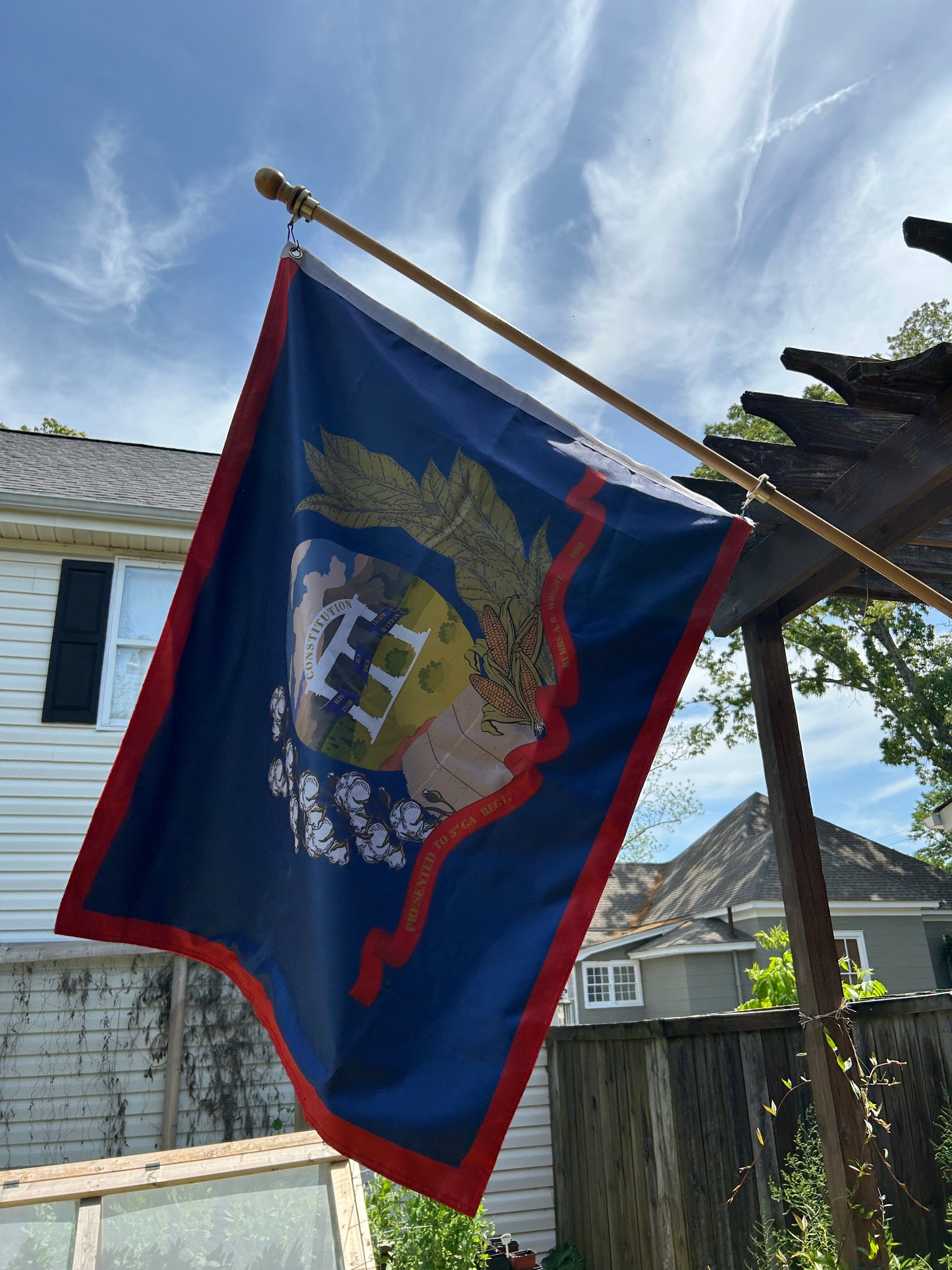 "Pro aris et focis" - "for hearth and home" - 3rd Georgia Regimental House Flag