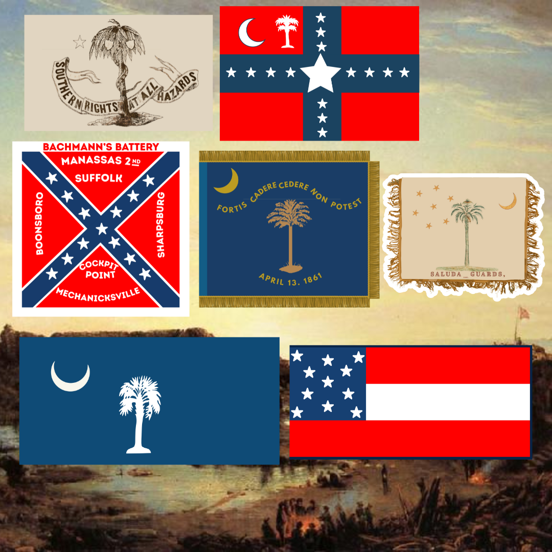 South Carolina Flag Sticker Set