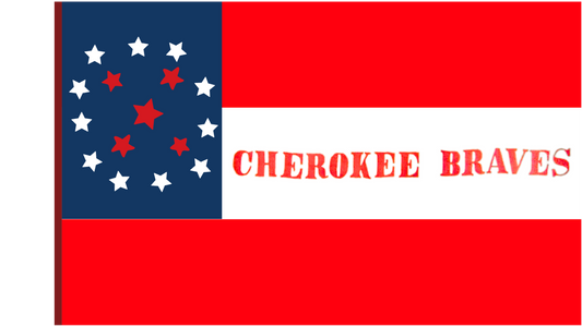 1st Cherokee Mounted Rifles Flag Sticker