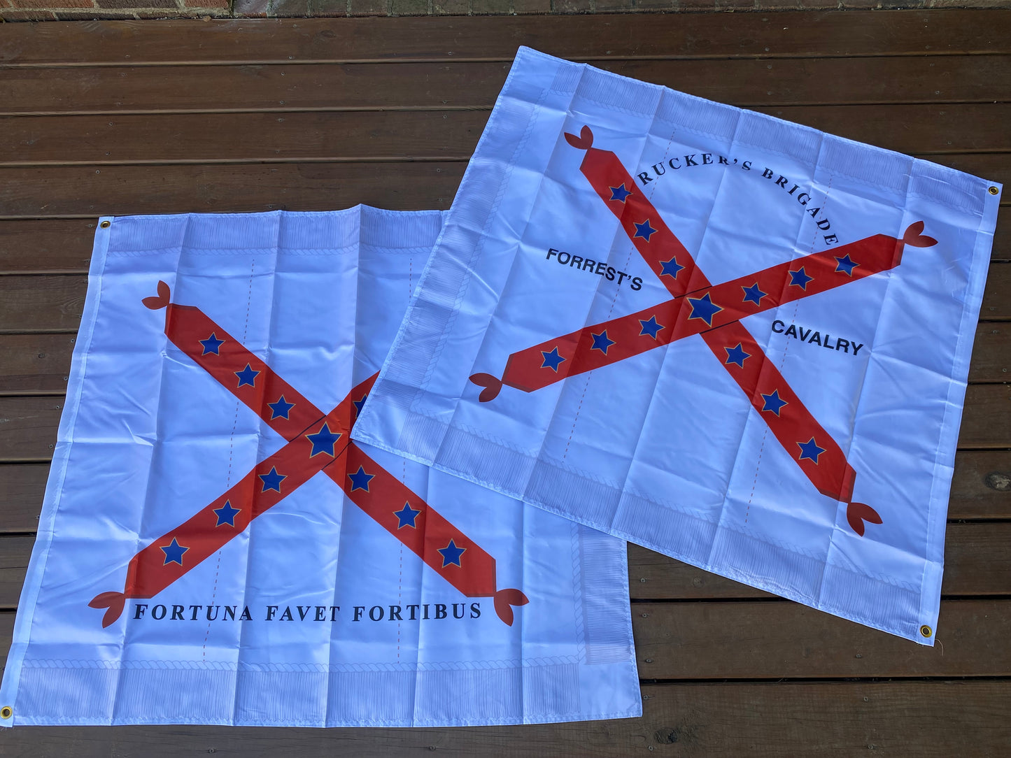 "Fortuna Favet Fortibus" ("Fortune favors the brave") 7th Alabama Cavalry House Flag